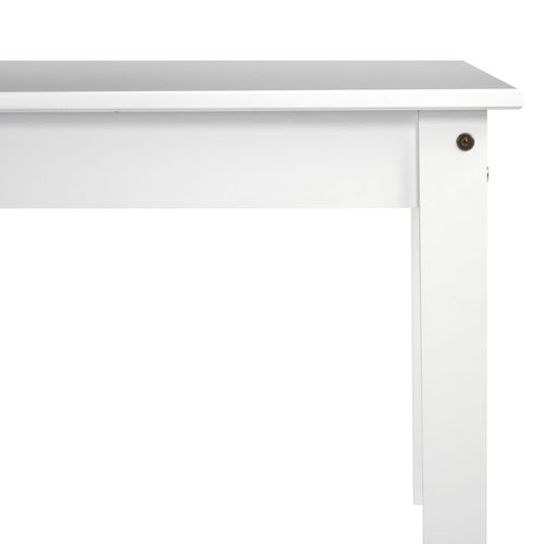 Table à Manger Coloris Blanc - Hauteur 150 X Longueur 135 X Profondeur 65 Cm