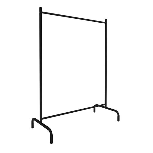 Portant à Vêtements à Roulettes Structure En Métal Noir - Longueur 104x Hauteur 135 X Largeur 48 Cm