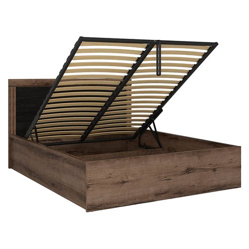 Lit Coffre Adulte 2 Places 160x200 Avec Cadre Sommier Et Rangement