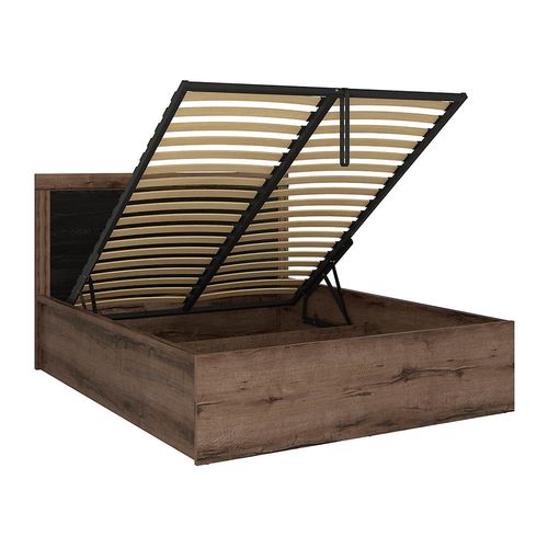 Lit Coffre Adulte 2 Places 140x200 Avec Cadre Sommier Et Rangement