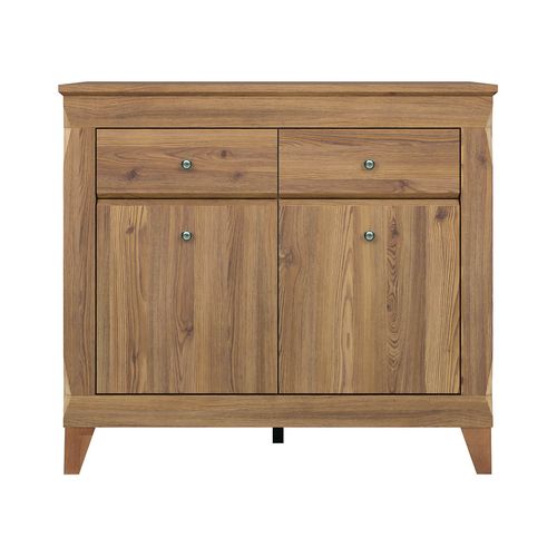 Commode Meuble De Rangement à 2 Portes Et 2 Tiroirs à Fermeture Soft