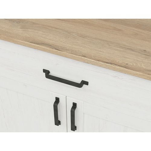 Commode à 2 Portes Et Un Tiroir, Coloris Blanc Pin Andersen/chêne Clair