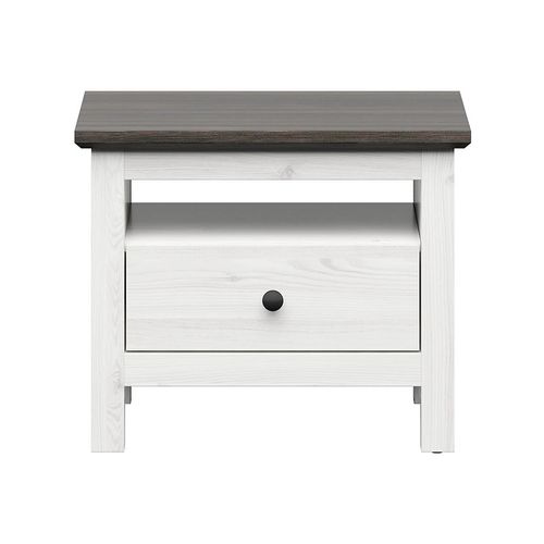 Table De Chevet Table De Nuit Avec Tiroir Coloris Gris Mélèze Clair / Pin Larico