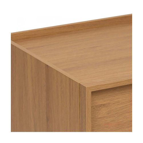 Commode Meuble De Rangement à 6 Tiroirs, Coloris Marron - L. 115 X P. 48 X H. 78 Cm