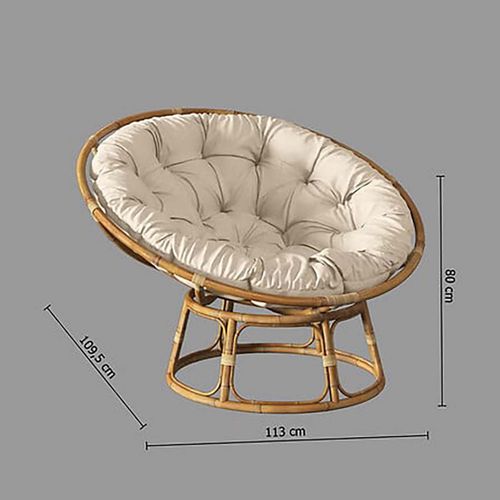 Fauteuil Chaise En Rotin Coloris Beige Pour Terrasse Jardin Et Salon