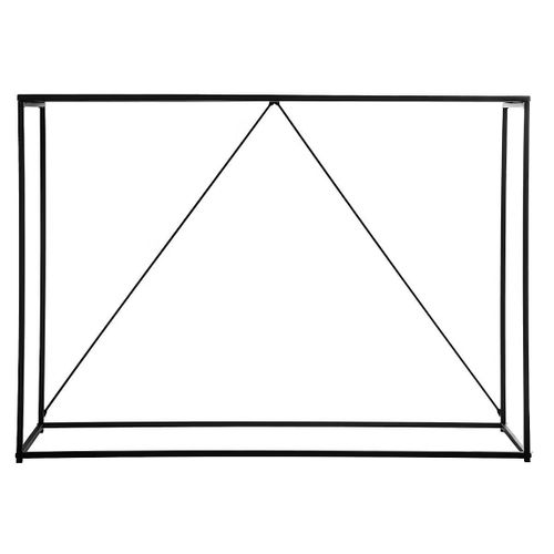 Table Console En Métal Noir - Longueur 120 X Profondeur 40 X Hauteur 85 Cm