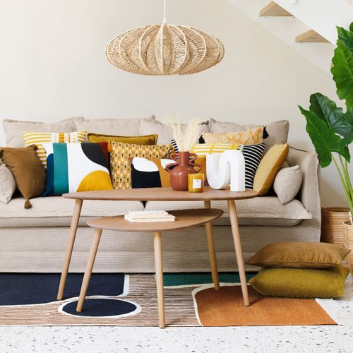 Lot De 2 Tables Basses Gigognes Scandinaves - Coloris Chêne clair