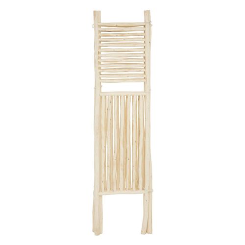 Paravent Pliable Avec 3 Panneaux En Bois Et Corde En Coton - L. 119 X P. 4 X H. 169,5 Cm