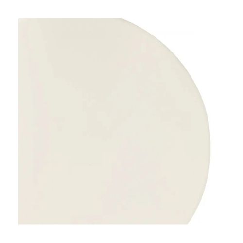 Table à Café Table D'appoint Ronde Finition Matte, Coloris Ivoire - Diamètre 38 X Hauteur 46,5 Cm