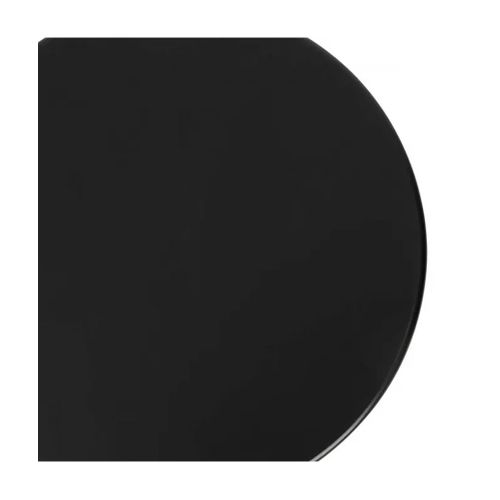 Table à Café Table D'appoint Ronde Finition Matte, Coloris Noir - Diamètre 38 X Hauteur 46,5 Cm