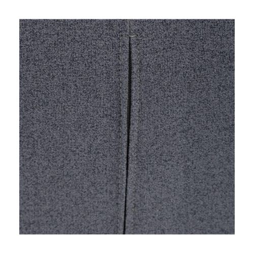 Fauteuil Pivotant En Polyster Gris Avec Des Pieds En Métal Noir- L. 64 X P. 74,5 X H. 87 Cm