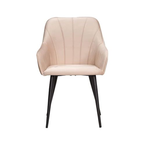 Lot De 2 Chaises Matelassées Style Fauteuil De Salle à Manger En Velours Avec Des Pieds En Métal
