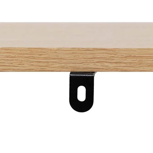 Etagère Droite à 4 Niveaux Effet Bois Clair - Longueur 60 X Profondeur 30 X Hauteur 110 Cm