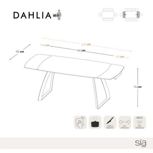 Table Extensible Céramique Marbre Blanc Verre Trempé Et Pieds Dorés