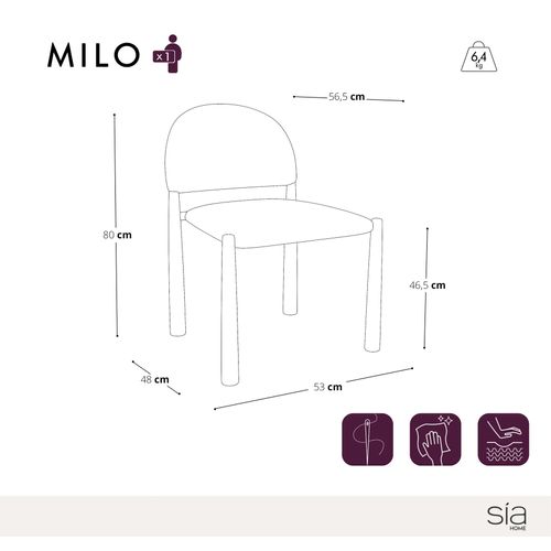 Lot De 2 Chaises Velours Texturé Kaki Et Pieds Noirs