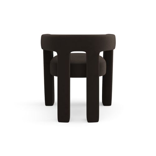 Fauteuil De Salle à Manger Velours Lisse Noir