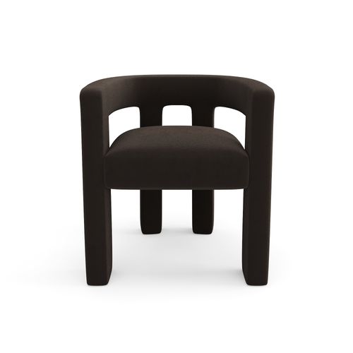 Fauteuil De Salle à Manger Velours Lisse Noir