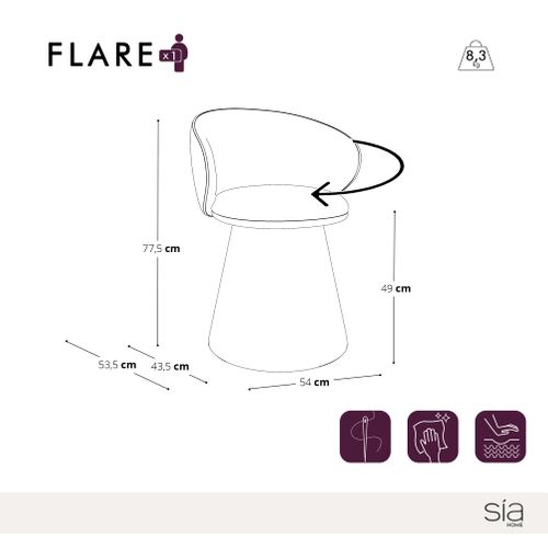 Fauteuil De Salon Rotatif 180° Velours Texturé Taupe