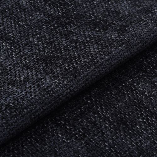 Canapé 4 Places Velours Chenillé Anthracite Foncé