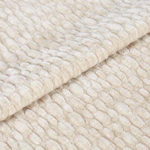 Canapé 4 Places Velours Texturé Beige