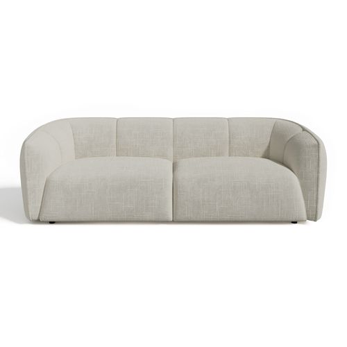 Canapé 4 Places Velours Tramé Crème