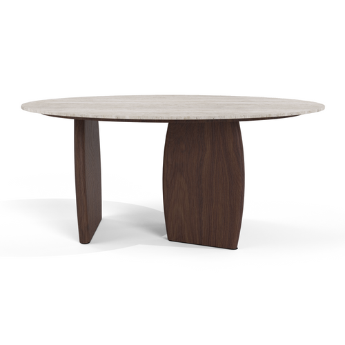 Table Basse Céramique Aspect Travertin 90cm