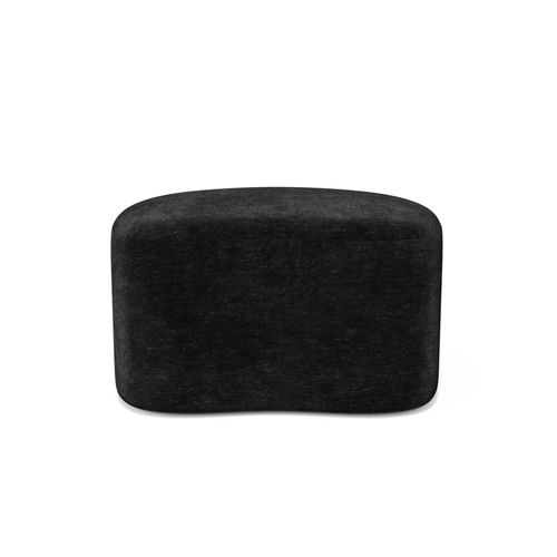Pouf 60cm Velours Noir