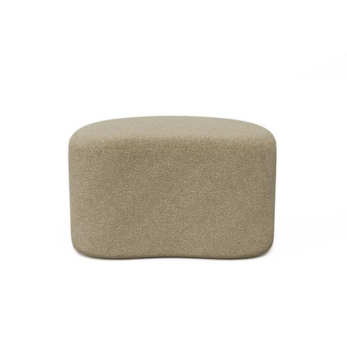 Pouf 60cm Tissu Bouclette Taupe