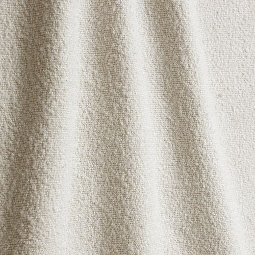 Pouf 60cm Tissu Bouclette Crème