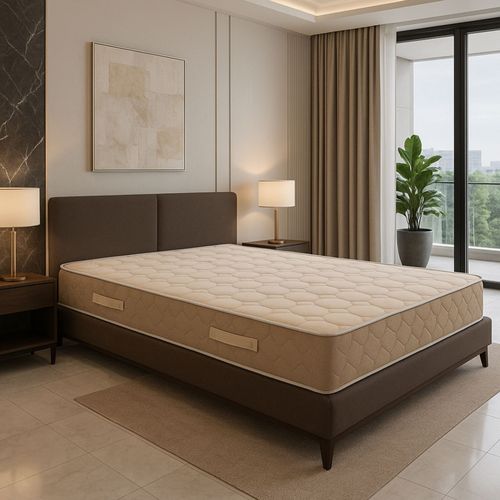 Matelas Latex 140x190x23 Cm Très Ferme 7 Zones Confort 100% Coton Respirant Polyuréthane Hr