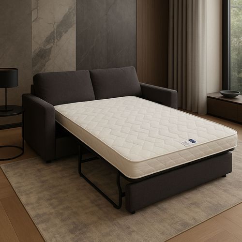 Matelas Ferme 160x200 Pour Canapé Lit 10 Cm 5 Zones Confort Rembourrage 100% Polyester Respirant
