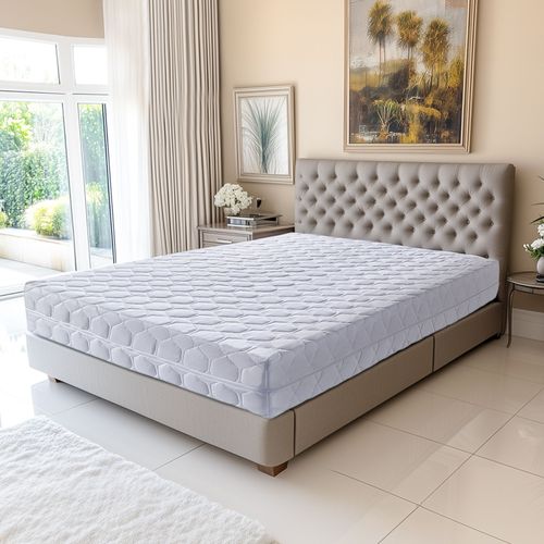 Matelas Mousse 140x200 Cm - 24 Cm D'épaisseur, Latex Hr, Déhoussable, 7 Zones De Confort, Souple