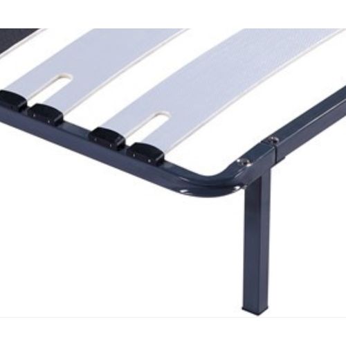 Sommier Métal 80x200 Cm Avec Pieds Et 9 Lattes De 12,5 Cm - Facile à Monter Et Confortable