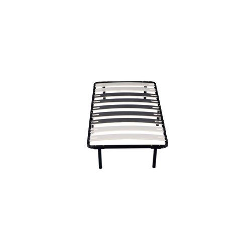 Sommier Métal 80x200 Cm Avec Pieds Et 9 Lattes De 12,5 Cm - Facile à Monter Et Confortable