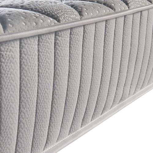 Matelas Mathieu 90x190 Cm Ressorts Ensachés 4 Cm Mémoire De Forme 21 Cm 7 Zones De Confort