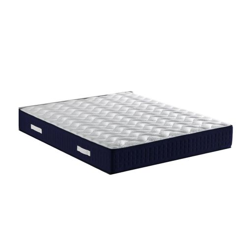 Matelas A Ressorts Ensaches - Benjamin + 4 Cm Memoire - 90x190 H31 Cm - Soutien Ferme
