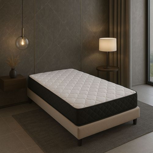 Matelas Mousse Très Ferme 80x200 Cm, 19 Cm D'épaisseur, 7 Zones De Confort, Latex Respirant