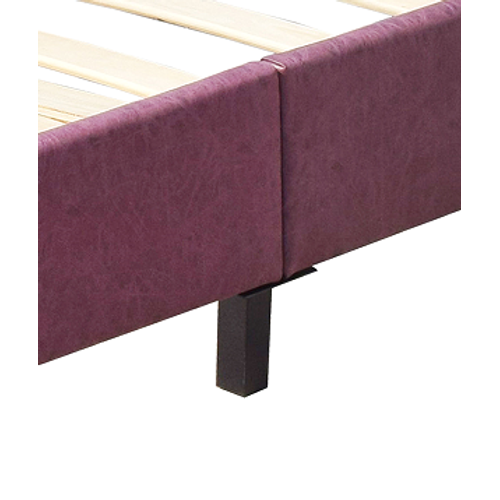 Frederic - Solide Et Confortable Lit Avec Sommier + Tête De Lit Capitonnee Couleur Rouge