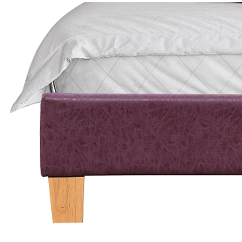 Frederic - Solide Et Confortable Lit Avec Sommier + Tête De Lit Capitonnee Couleur Rouge