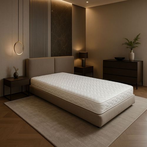 Matelas Mousse 90x190 Cm Ferme Pour Sommier Électrique - 5 Zones De Confort - Noyau Aéré 35 Kg/m3