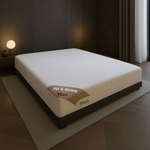 Matelas Mousse 160x200 Mousse à Mémoire De Forme 55 Kg/m3 - Hauteur 20 Cm - Soutien Ferme,