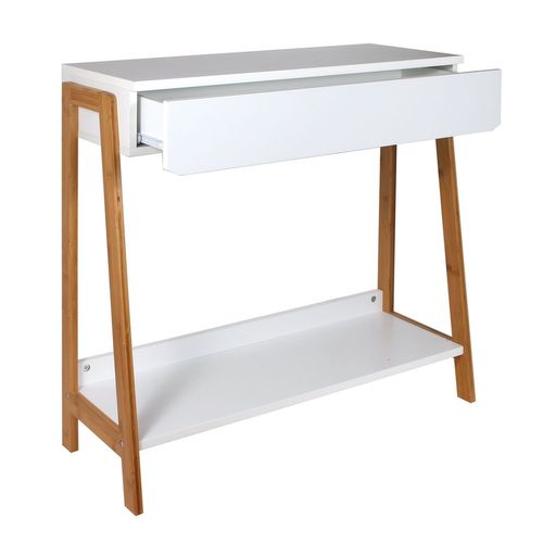 Console Scandi Pemba - L. 83 X H. 77 Cm - Blanc