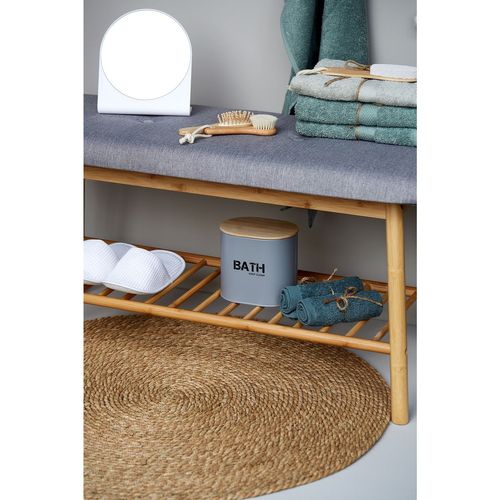 Boîte De Rangement Salle De Bain Gara - L. 14 X H. 13 Cm - Gris