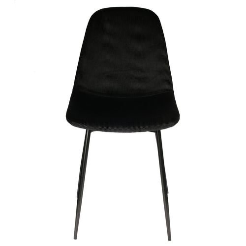 2 Chaises Design Velours Giulia - Noir