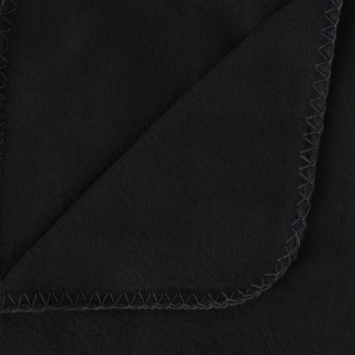 Lot 2x Plaid Polaire - 125 X 150 Cm - Noir