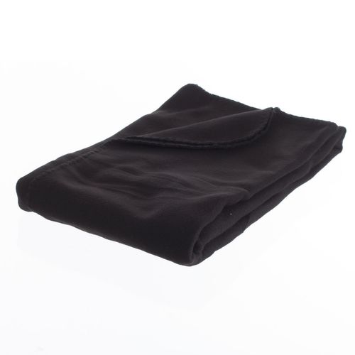 Lot 2x Plaid Polaire - 125 X 150 Cm - Noir