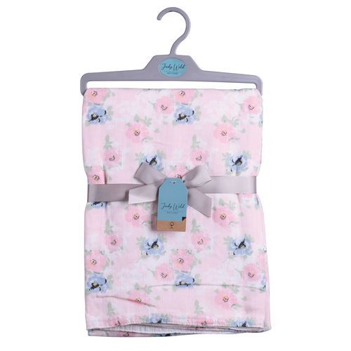 Couverture Pour Bébé - 106 X 106 Cm - Modèle Fleurs