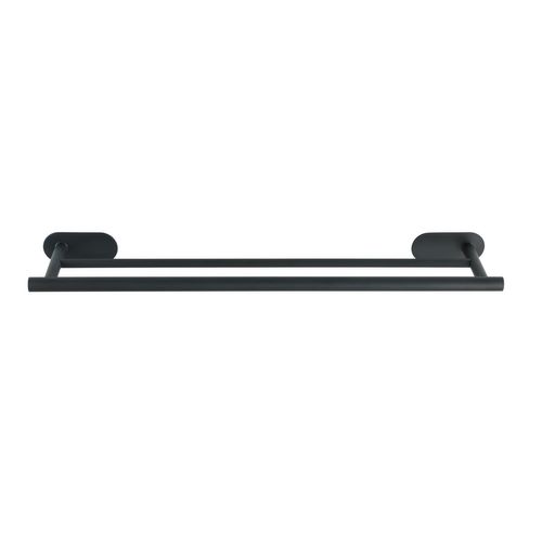 Barre Porte-serviettes Duo Orea En Acier Inox - Noir