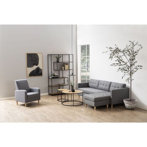 Bibliothèque En Mdf Et Métal Avec 6 Niches De Rangement - Noir Et Beige