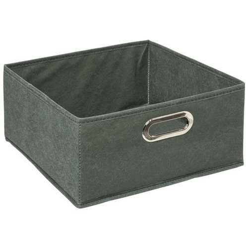 Lot De 12 Boites De Rangement En Tissu L.31 X H. 15 Cm - Vert Kaki